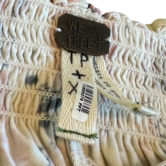 We The Free Free People Lexington Off-Shoulder Shirt Top Blouse Floral Size XS - Picture 12 of 12